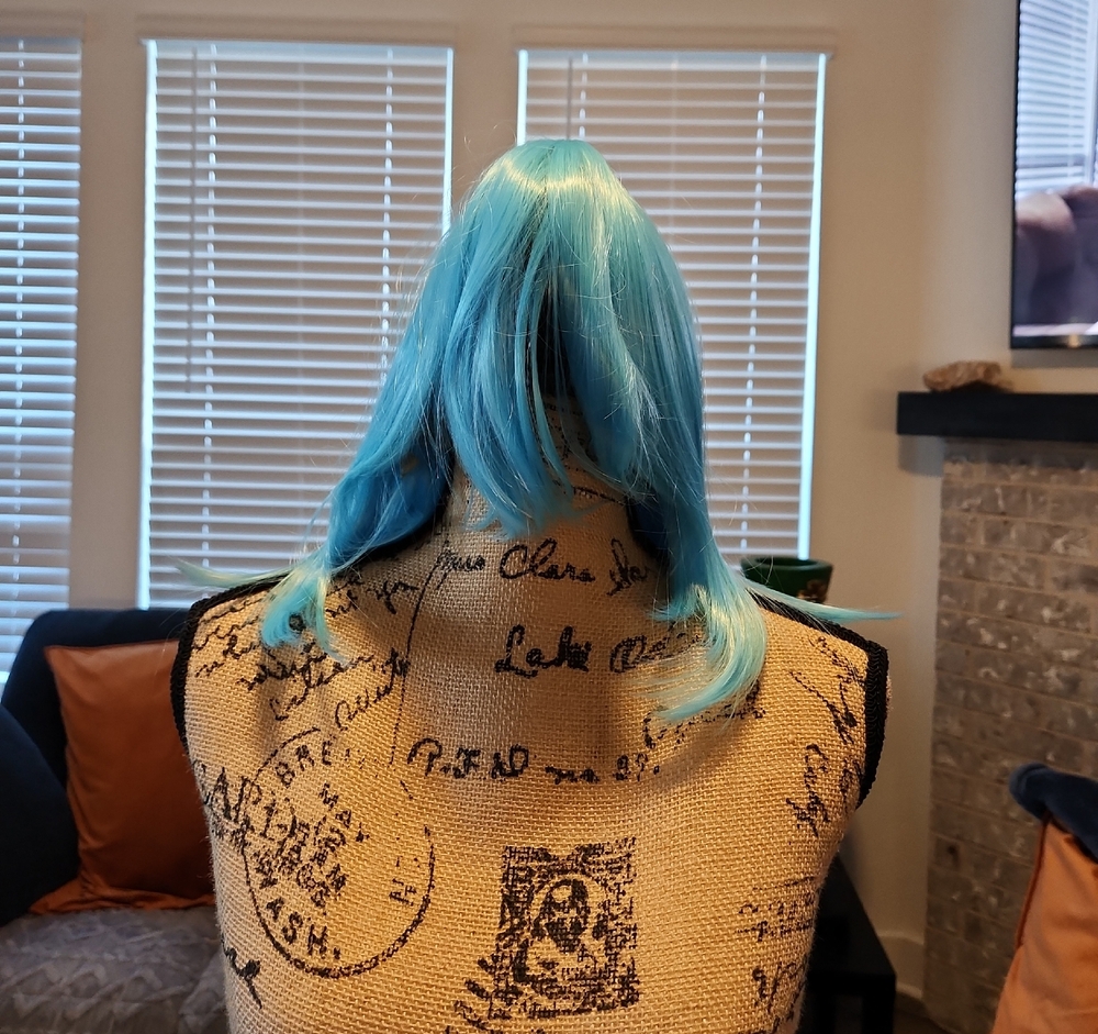 Aqua Blue Women's Short Hair Cosplay Wig
